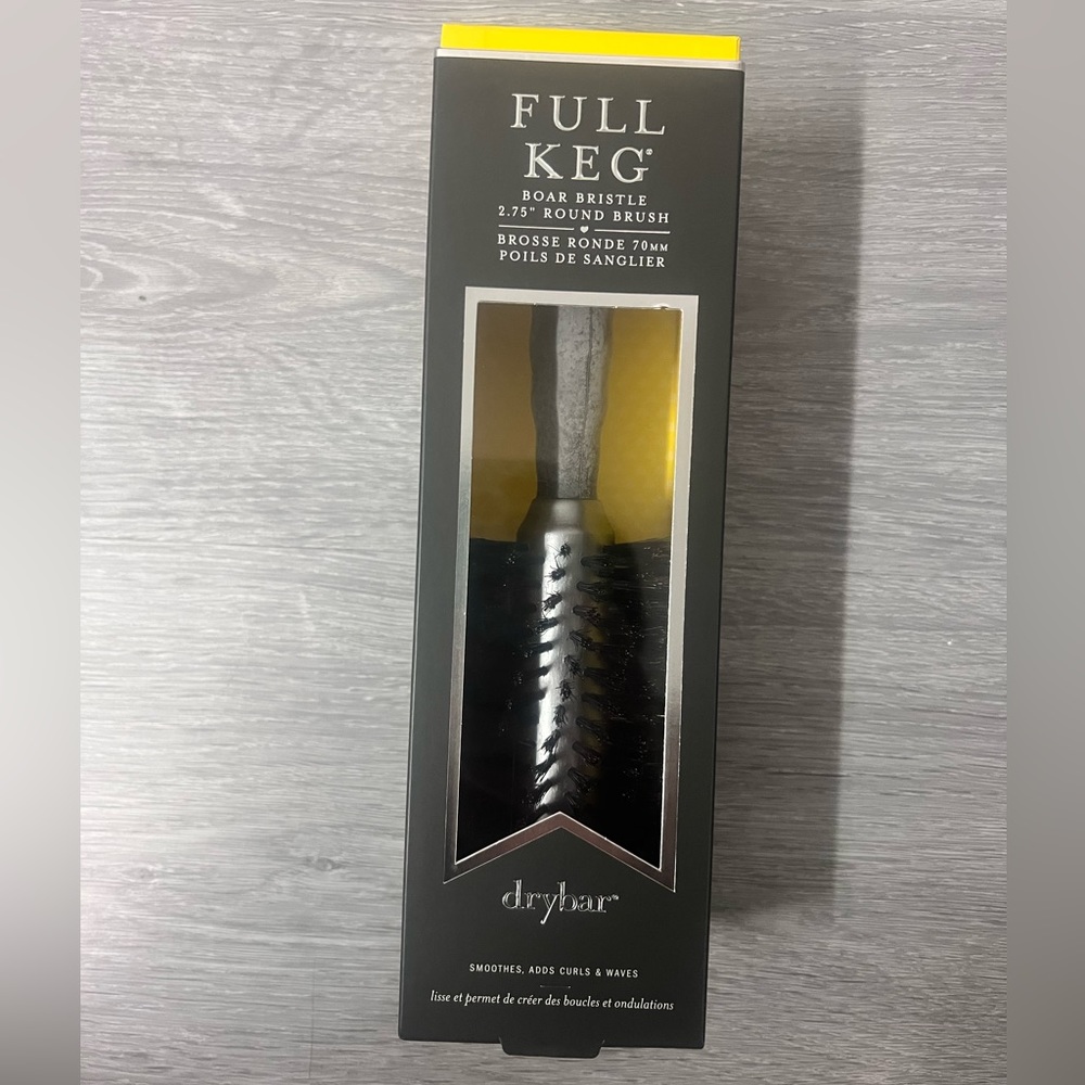 Dry Bar Full Keg 2.75” Round Boar Bristle Brush New unopened